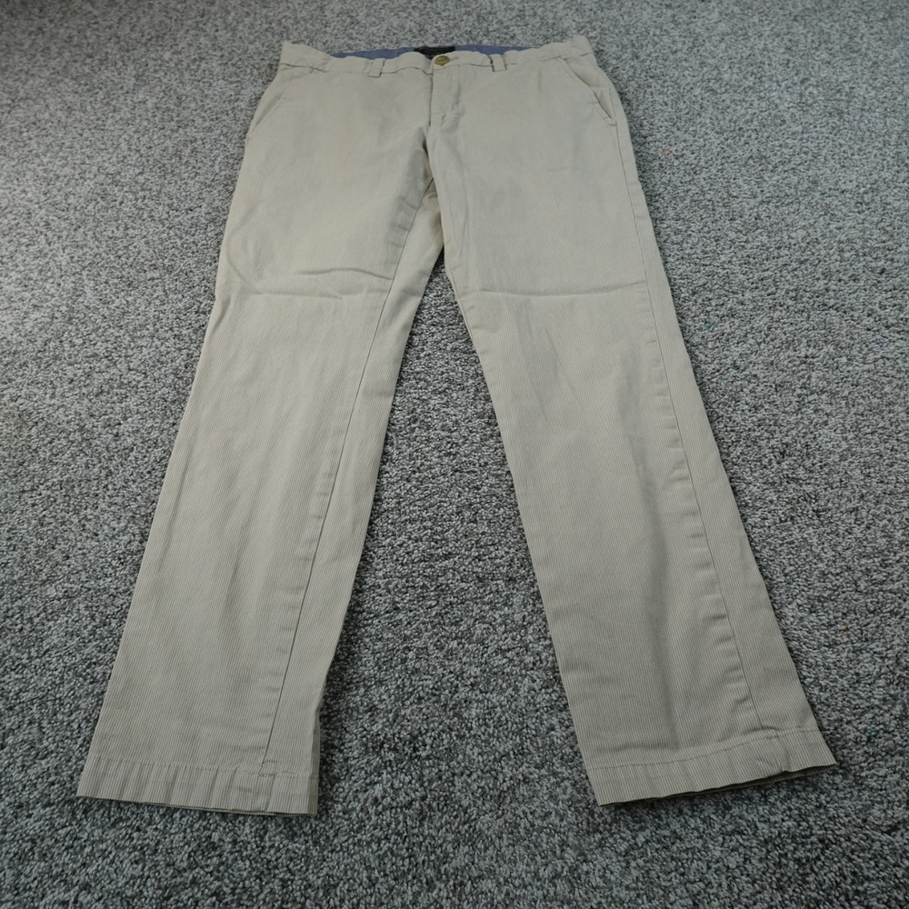 Banana‎ Republic Pants Mens 33X30 Beige Tan Fulton Skinny Chino Trouser Stretch